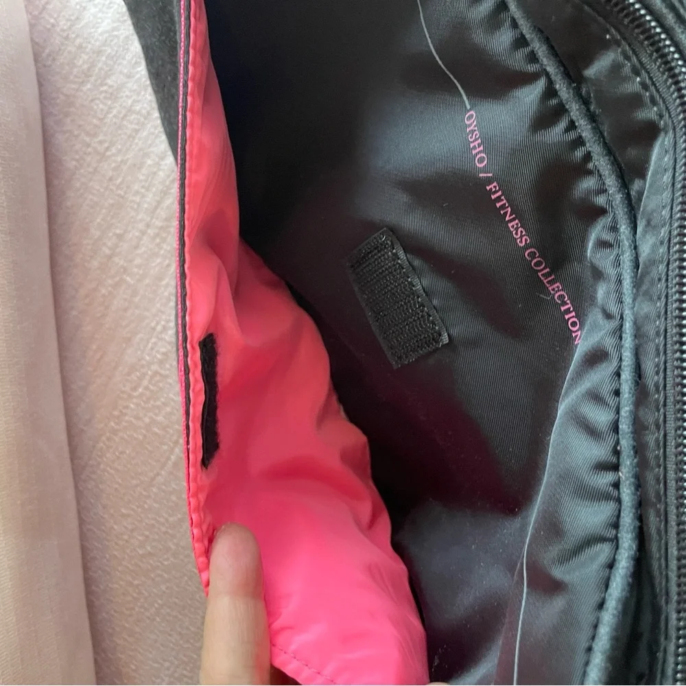 Oysho Black and Pink makeup Bag